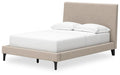 Cielden Full Upholstered Bed with Roll Slats, Dresser, Mirror and Nightstand - alternate view 11