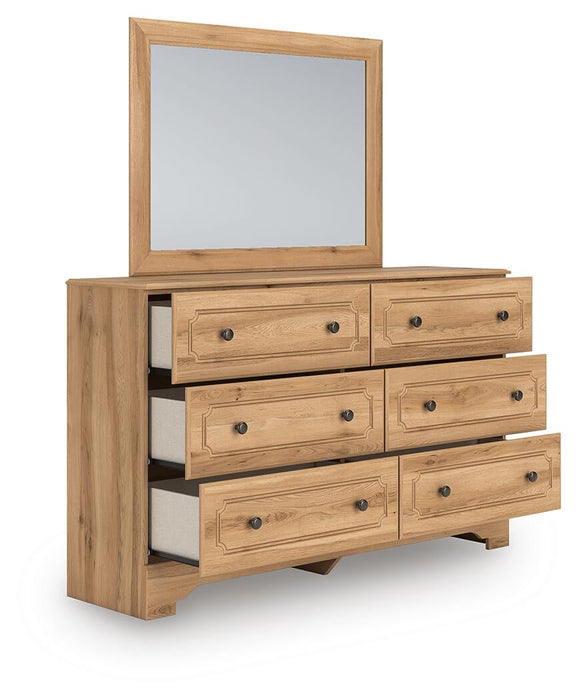 Galletyn Full Panel Bed with Mirrored Dresser and Nightstand - alternate view 4