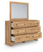 Galletyn Full Panel Bed with Mirrored Dresser and Nightstand - alternate view 4