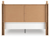 Galletyn King Panel Bed with Mirrored Dresser - alternate view 10