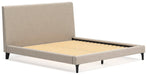 Cielden King Upholstered Bed with Roll Slats, Dresser and Mirror - alternate view 9