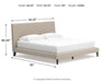 Cielden King Upholstered Bed with Roll Slats, Dresser and Mirror - alternate view 16