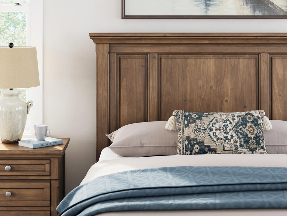 Vandenmore Queen Panel Bed with Mirrored Dresser - alternate view 12