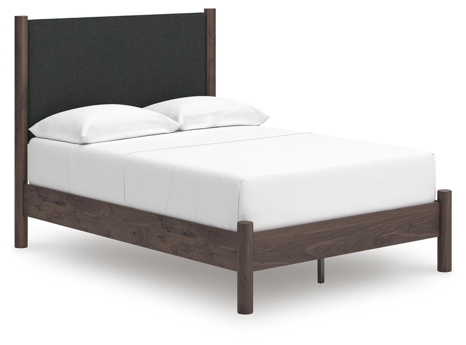 Cadmori Full Upholstered Panel Platform Bed, Dresser, Mirror and Nightstand - alternate view 8