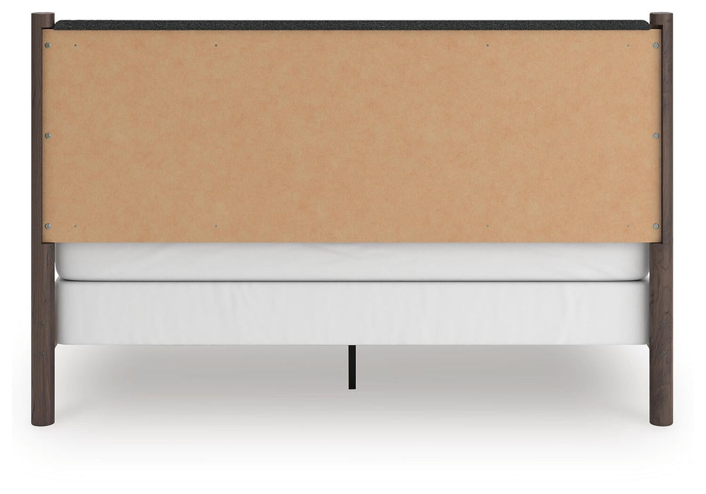 Cadmori King Upholstered Panel Bed, Dresser, Mirror and Nightstand - alternate view 10