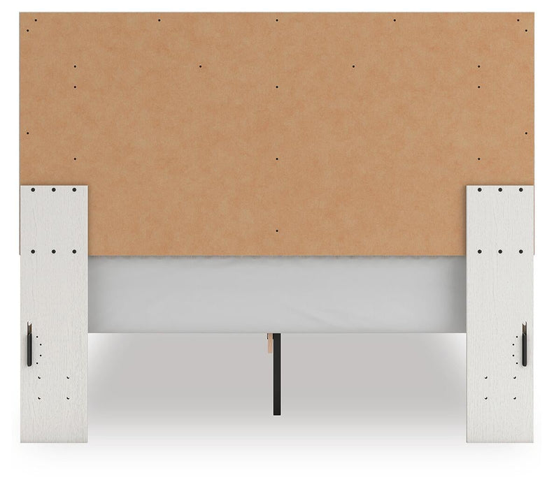 Birmonton Queen Upholstered Panel Platform Bed, Dresser, Mirror and Nightstand - alternate view 11