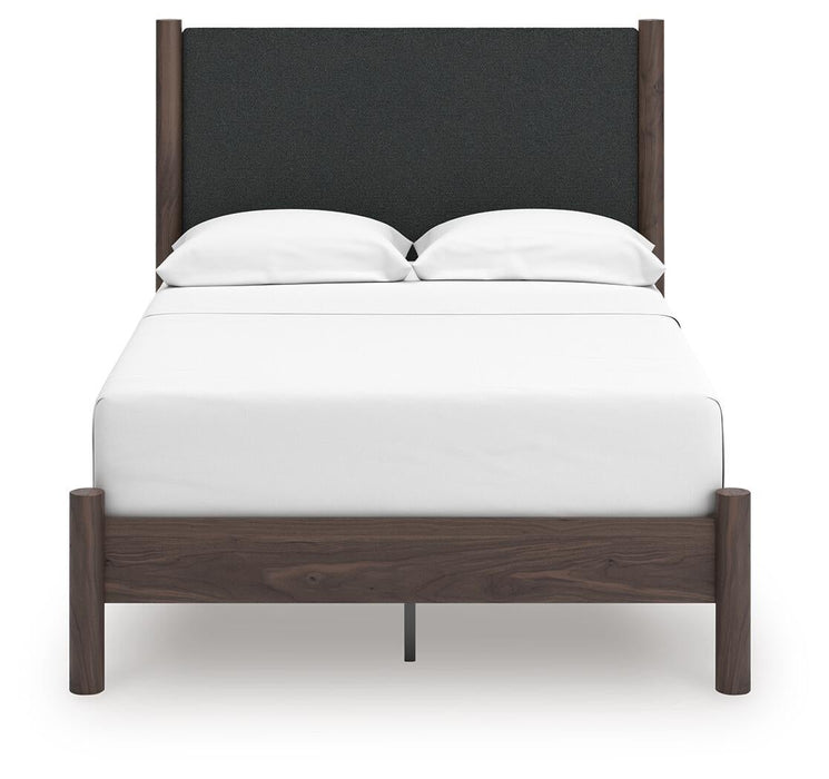 Cadmori Full Upholstered Panel Platform Bed, Dresser and Mirror - alternate view 7