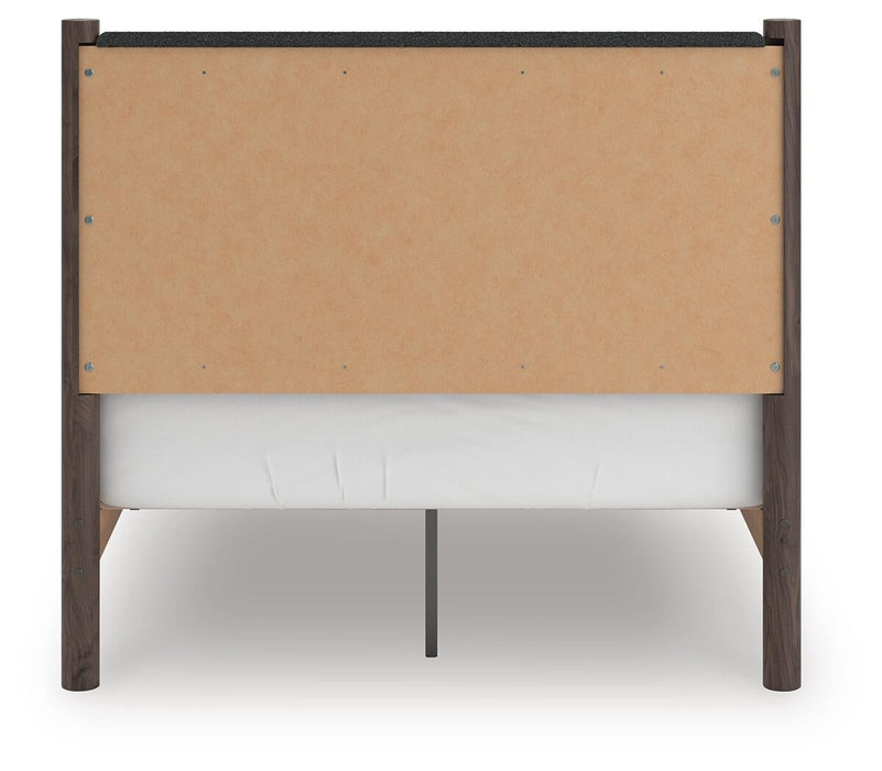 Cadmori Full Upholstered Panel Platform Bed, Dresser and Mirror - alternate view 9