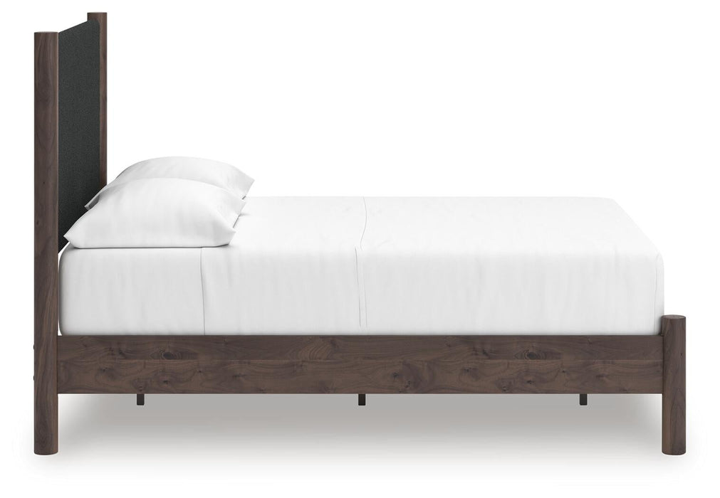 Cadmori Full Upholstered Panel Platform Bed, Dresser and Mirror - alternate view 11