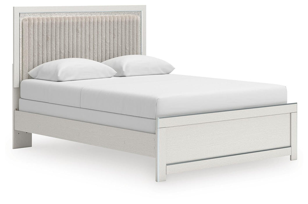 Birmonton Queen Upholstered Panel Bed, Dresser, Mirror and Nightstand - alternate view 8