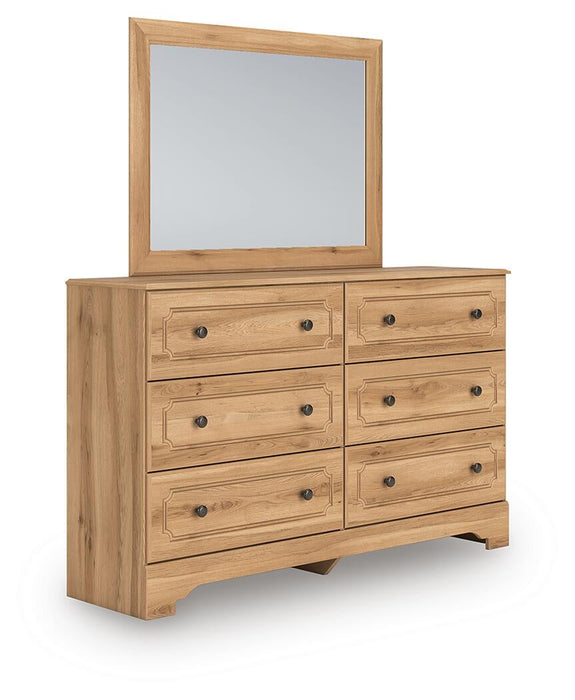 Galletyn Queen Panel Bed with Mirrored Dresser and Nightstand - alternate view 3
