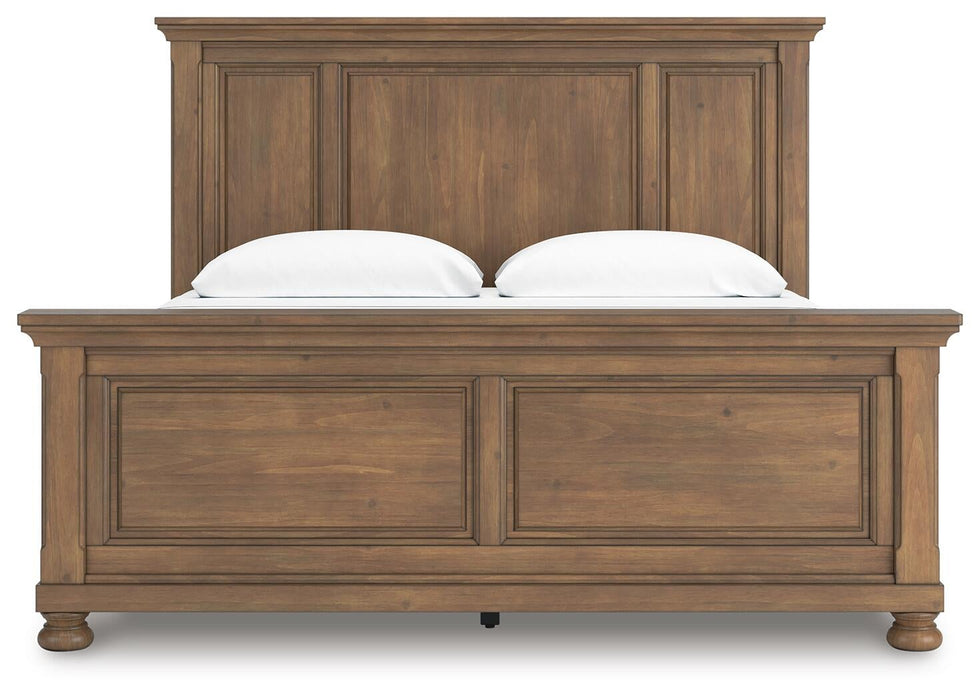Vandenmore King Panel Bed with Mirrored Dresser - alternate view 7