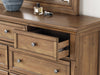 Vandenmore King Panel Bed with Mirrored Dresser - alternate view 12