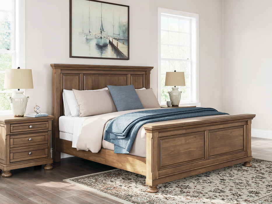 Vandenmore King Panel Bed with Mirrored Dresser - alternate view 14