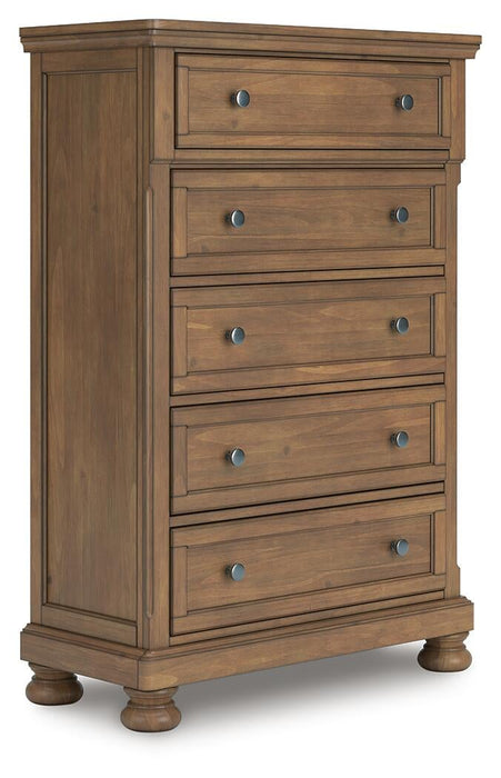 Vandenmore Queen Panel Bed with Mirrored Dresser, Chest and Nightstand - alternate view 8