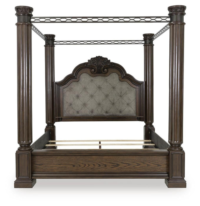 Maylee Queen Canopy Bed, Dresser, Mirror, Chest and Nightstand - alternate view 2