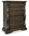 Maylee Queen Canopy Bed, Dresser, Mirror, Chest and Nightstand - alternate view 7