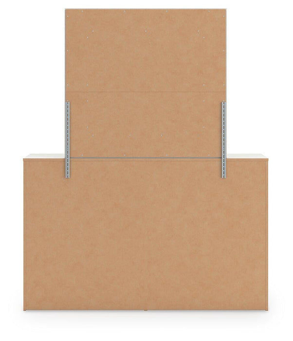 Birmonton King Upholstered Bed, Dresser and Mirror - alternate view 5