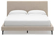 Cielden California King Upholstered Bed with Roll Slats, Dresser and Mirror - alternate view 7
