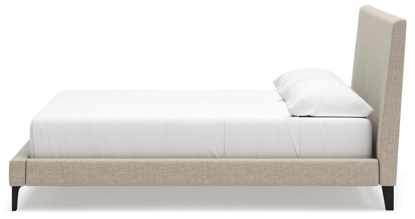 Cielden California King Upholstered Bed with Roll Slats, Dresser and Mirror - alternate view 14