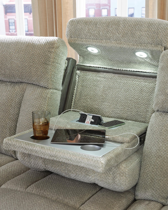 Stately Check Sofa and Loveseat - alternate view 4