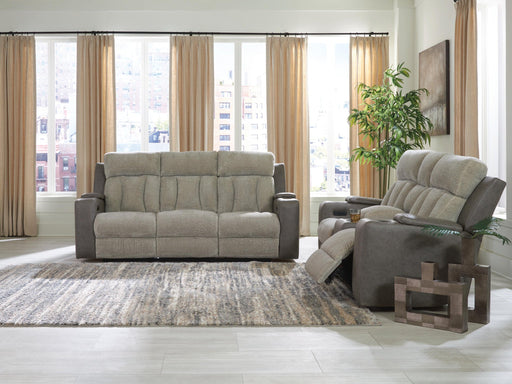Stately Check Sofa and Loveseat - alternate view 2
