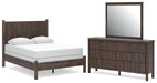 Cadmori Full Panel Bed, Dresser and Mirror