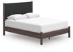 Cadmori Queen Upholstered Panel Platform Bed, Dresser, Mirror and Nightstand - alternate view 8