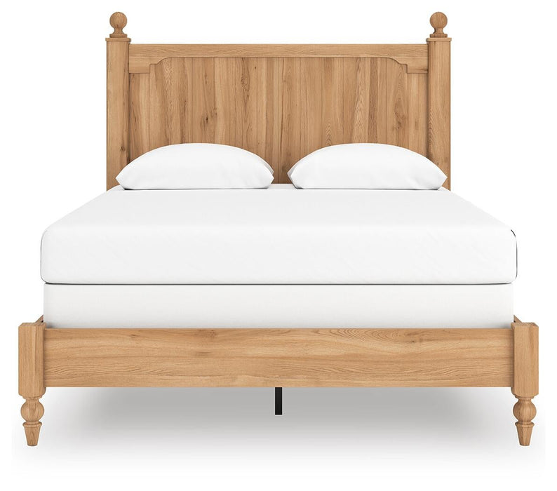Galletyn Queen Panel Bed with Mirrored Dresser - alternate view 7