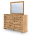 Galletyn Queen Panel Bed with Mirrored Dresser - alternate view 6