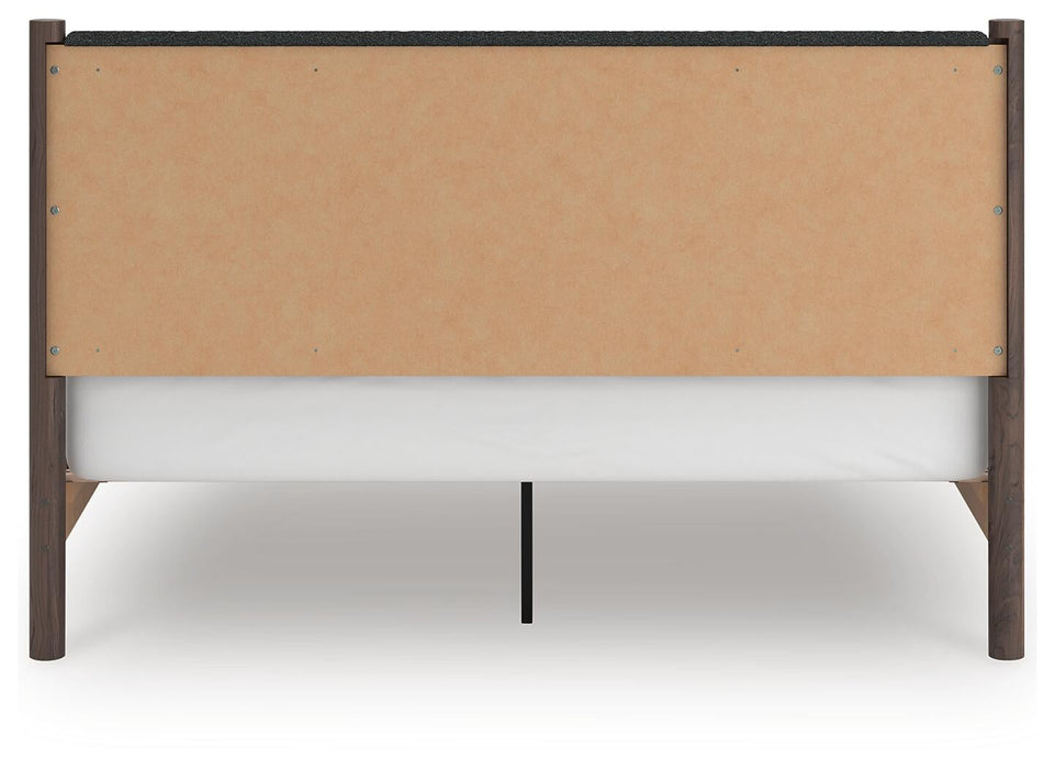 Cadmori King Upholstered Panel Platform Bed, Dresser, Mirror, Chest and Nightstand - alternate view 15