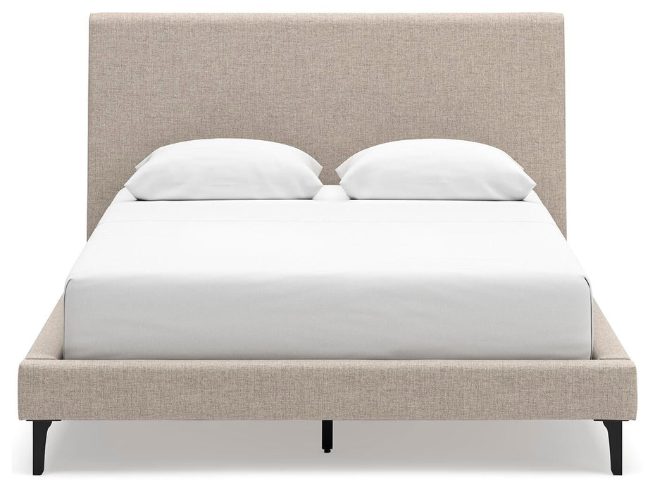 Cielden Queen Upholstered Bed with Roll Slats, Dresser, Mirror and Nightstand - alternate view 7
