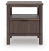 Cadmori King Upholstered Panel Platform Bed, Dresser, Mirror and Nightstand - alternate view 11