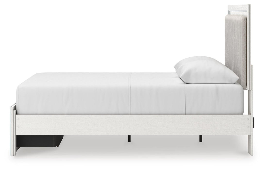Birmonton Queen Upholstered Panel Platform Storage Bed, Dresser and Mirror - alternate view 16