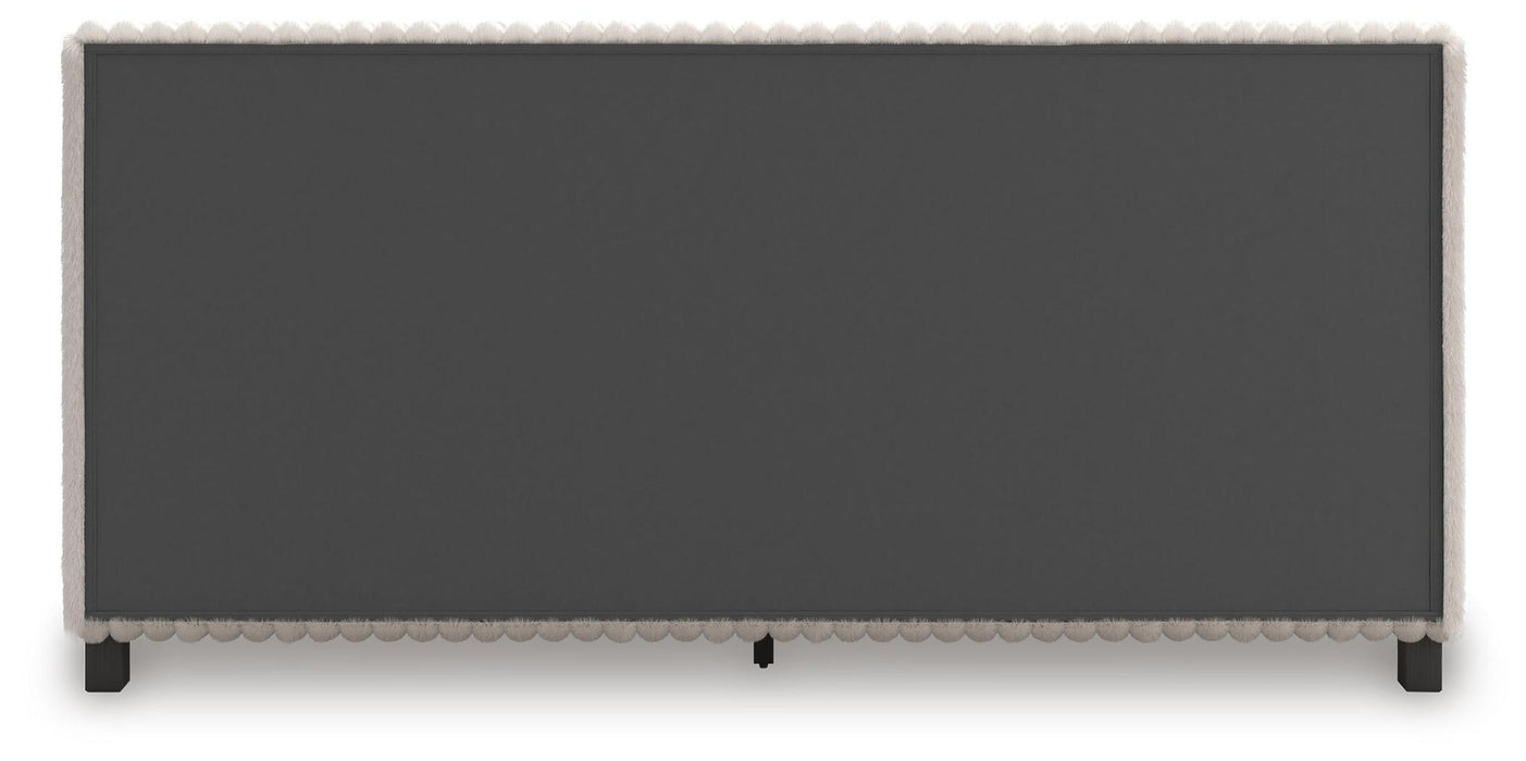 Birmonton California King Upholstered Bed, Dresser, Mirror and Nightstand - alternate view 10