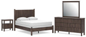 Cadmori Full Panel Bed, Dresser, Mirror and Nightstand