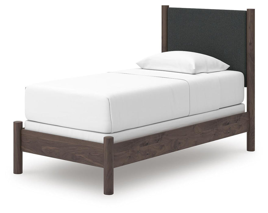 Cadmori Twin Upholstered Panel Bed, Dresser, Mirror, Chest and Nightstand - alternate view 16