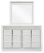 Chalanna California King Upholstered Storage Bed, Dresser and Mirror - alternate view 2