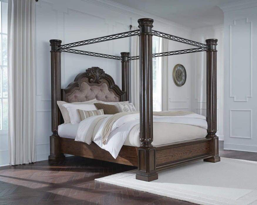 Maylee Queen Canopy Bed, Dresser and Mirror - alternate view 7