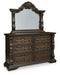 Maylee King Canopy Bed, Dresser, Mirror and Nightstand - alternate view 3
