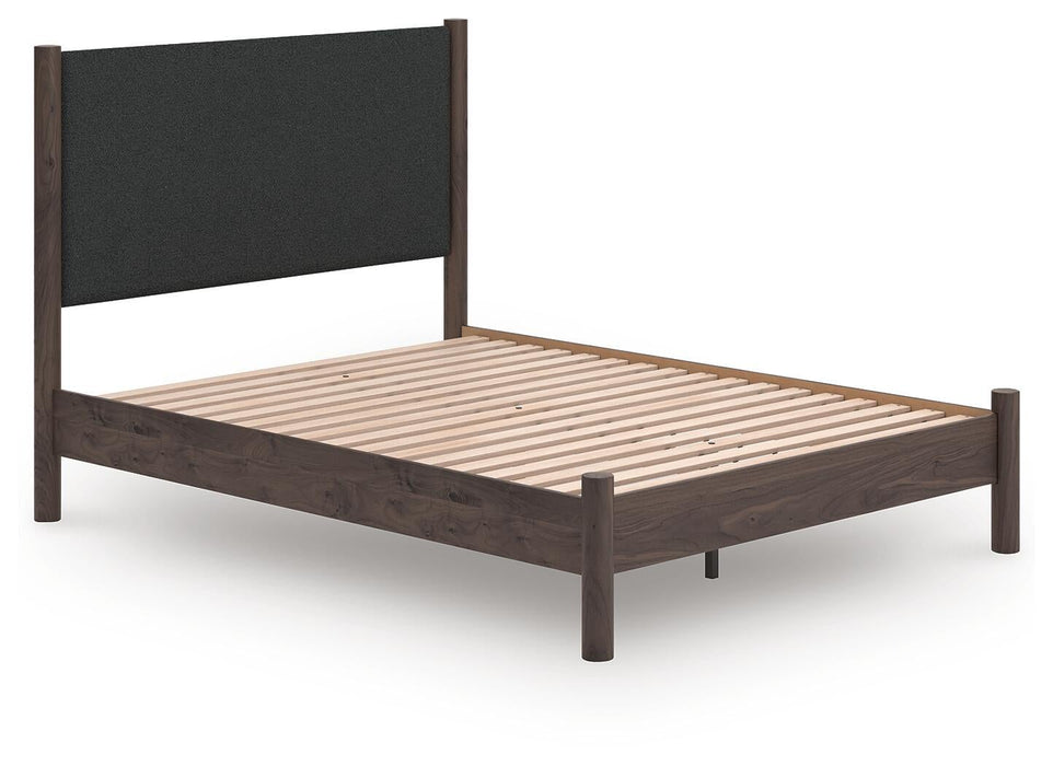 Cadmori Queen Upholstered Panel Platform Bed, Dresser, Mirror, Chest and Nightstand - alternate view 15