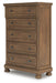 Vandenmore California King Panel Bed with Mirrored Dresser, Chest and Nightstand - alternate view 11