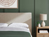 Cielden Queen Upholstered Bed with Roll Slats, Dresser, Mirror, Chest and Nightstand - alternate view 26