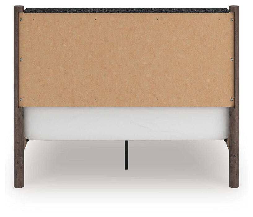Cadmori Queen Upholstered Panel Bed, Dresser, Mirror and Nightstand - alternate view 9