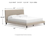 Cielden California King Upholstered Bed with Roll Slats, Dresser, Mirror and Nightstand - alternate view 20