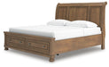 Vandenmore King Storage Sleigh Bed with Mirrored Dresser, Chest and Nightstand - alternate view 17