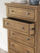 Vandenmore King Storage Sleigh Bed with Mirrored Dresser, Chest and Nightstand - alternate view 28