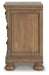 Vandenmore King Storage Sleigh Bed with Mirrored Dresser, Chest and Nightstand - alternate view 32