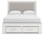 Birmonton Queen Upholstered Panel Platform Storage Bed, Dresser, Mirror, Chest and Nightstand - alternate view 13