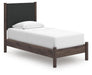 Cadmori Twin Upholstered Panel Platform Bed, Dresser and Mirror - alternate view 8